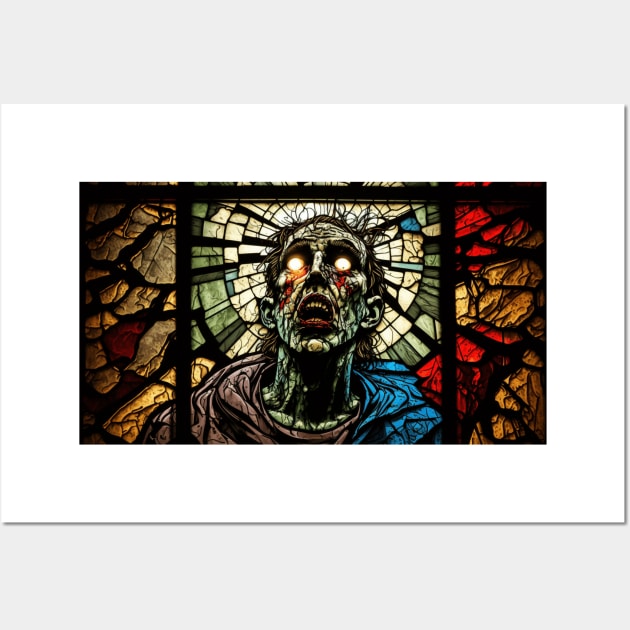 Stained Glass Priest Wall Art by Nightarcade